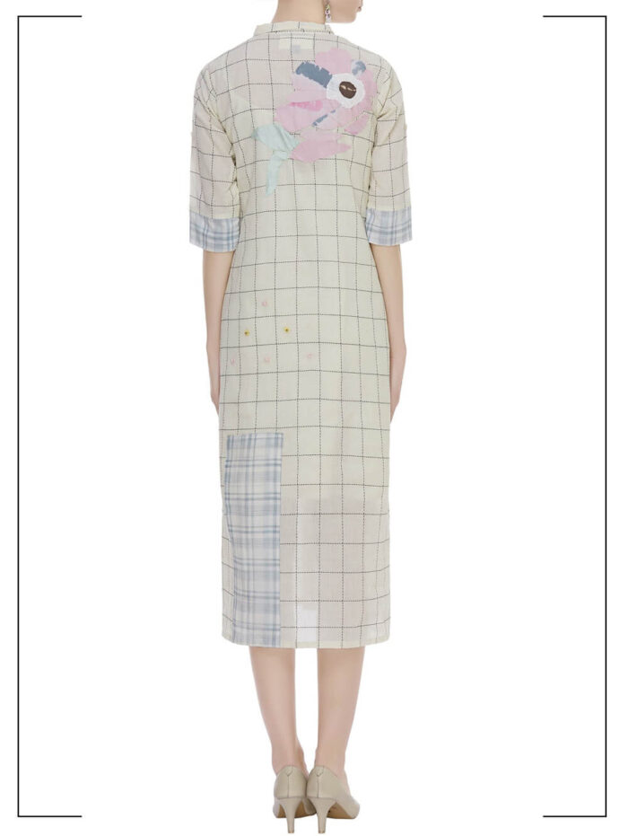 Window Pane Shirt Dress