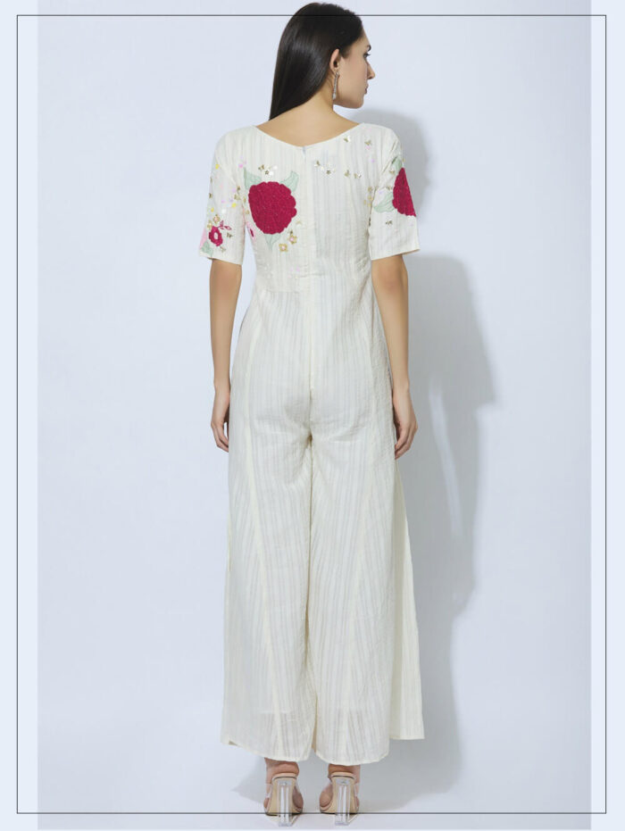 Cotton Embroidered Jumpsuit