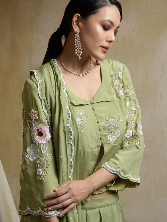 Draped saree with blouse