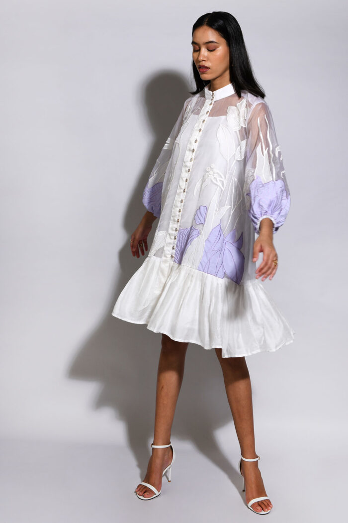 LISIAN  ROSE PLEATED  DRESS - Image 2