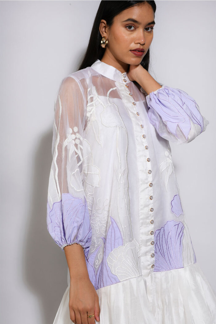 LISIAN  ROSE PLEATED  DRESS - Image 3