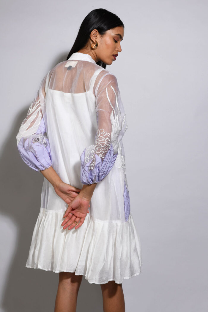 LISIAN  ROSE PLEATED  DRESS - Image 5