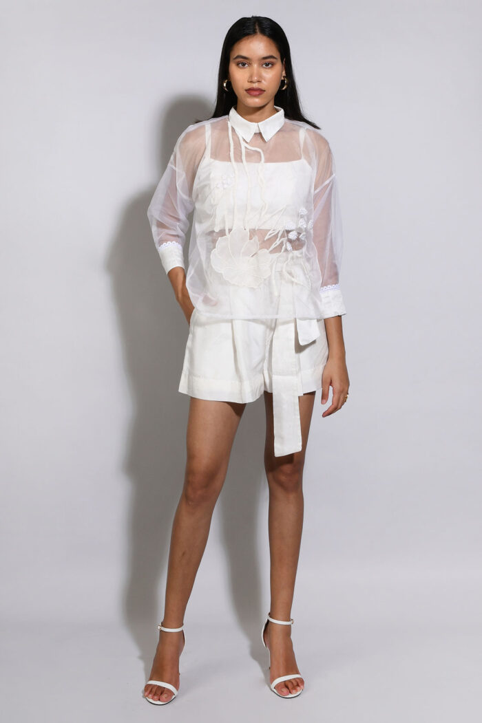 WHITE ROSE BRUNCH CO-ORD SET