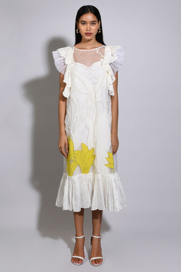 LA PERLA  PLEATED DRESS