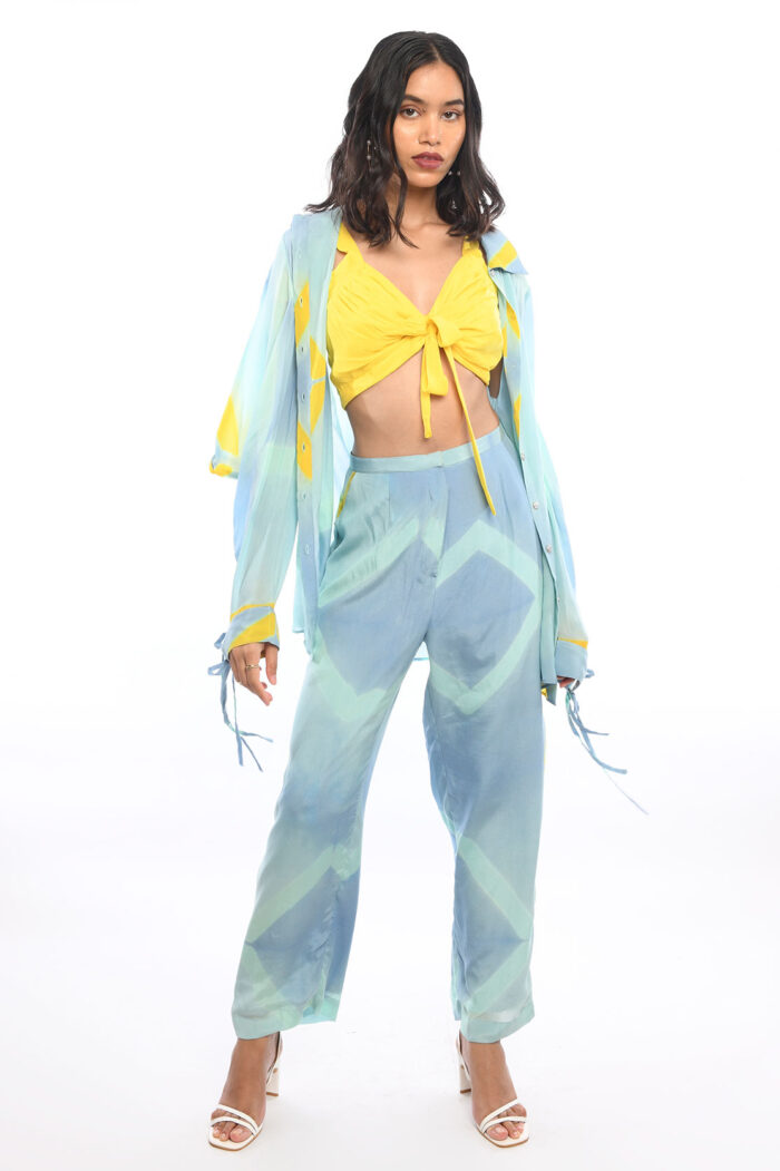 AQUAMARINE TIE AND DYE CO-ORD SET