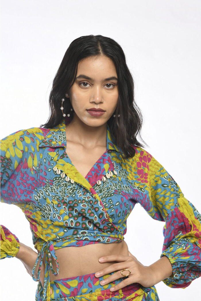 COLOUR SPLASH  SKIRT TOP CO-ORD SET - Image 2